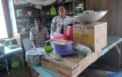 Pemkab Taput Salurkan Bantuan Peralatan Dapur kepada 165 KK Warga Terdampak Bencana