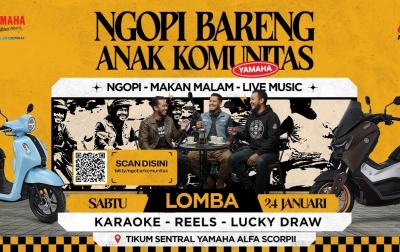 Perkuat Silaturahmi Komunitas Otomotif, Yamaha Gelar ‘Ngopi Bareng Anak Komunitas’