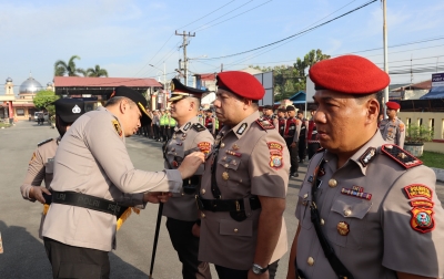Sertijab 3 Kasat dan 1 Kapolsek di Jajaran Polresta Deliserdang