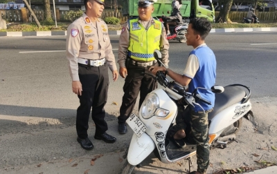 Sat Lantas Polres Langkat Tingkatkan Pengawasan Lalu Lintas