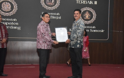 Pemkab Deliserdang Terbaik Kedua Pemerintah Daerah Terinisiatif