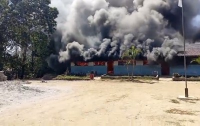 SD Negeri Huta Ginjang Dairi Terbakar