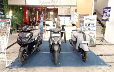 Promo Yamaha Grand Filano dalam Pameran di Irian Supermarket Setiabudi Medan