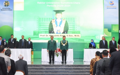 Prof Muryanto Amin Dilantik Kembali Sebagai Rektor USU Periode 2026-2031