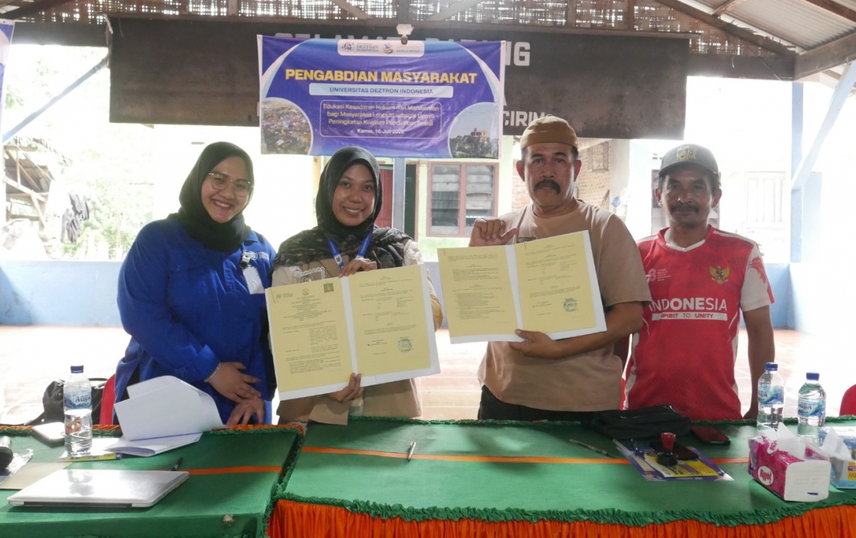 UDI Sosialisasi PMB 2026–2027 dan Teken MoU dengan Pemerintah Desa Pasar VI Kwala Mencirim