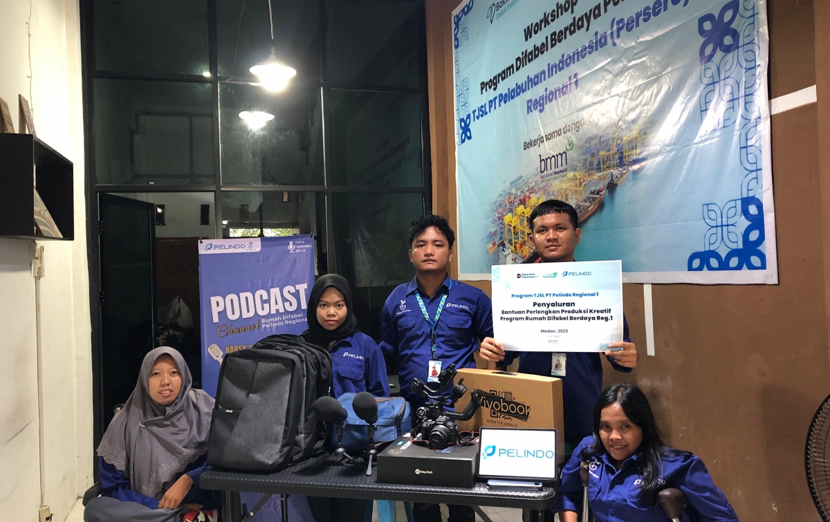 Beri Bantuan Alat Kreatif untuk Rumah Difabel Berdaya, Pelindo : Ini Bentuk Komitmen dan Apresiasi