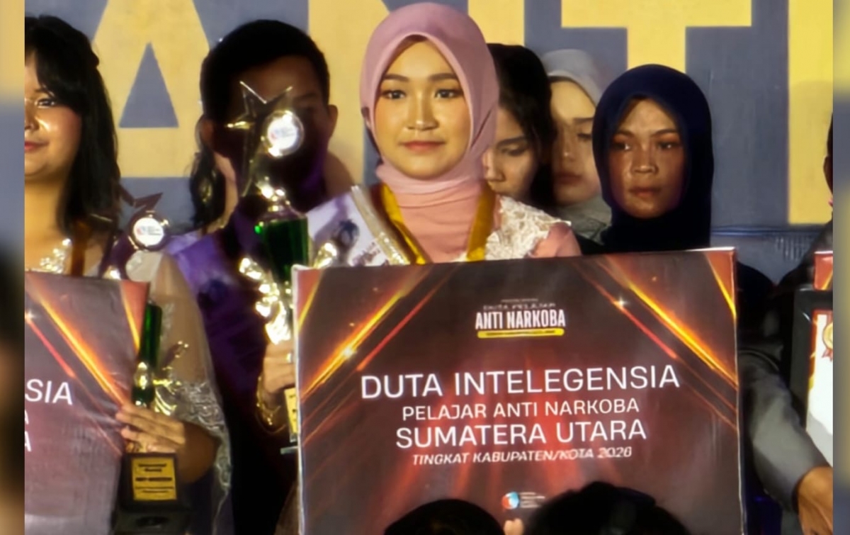 Siswi SMAN 1 Medan Raih Gelar Duta Intelegensia Anti Narkoba Sumut 2026