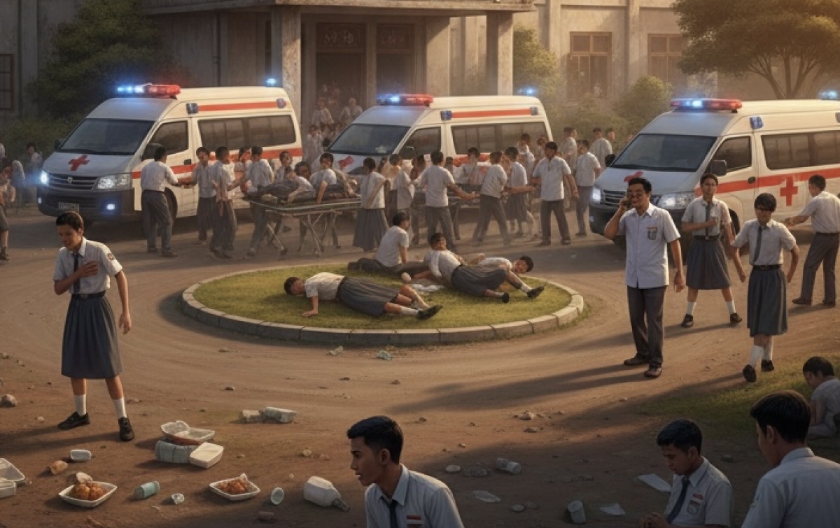 Sidikalang Gempar! Ratusan Siswa SMK HKBP Dilarikan ke RS, Diduga Keracunan Makanan Bergizi Gratis