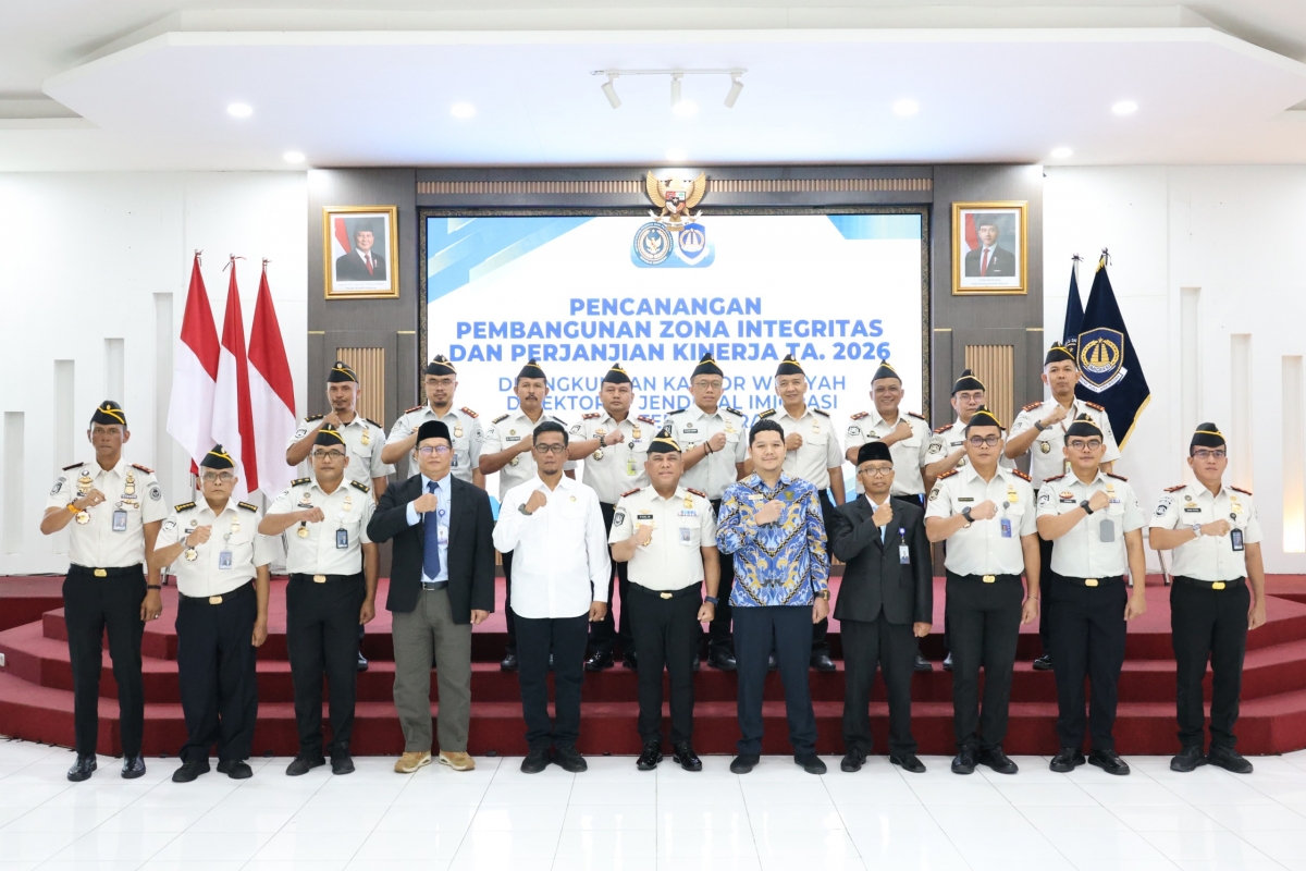 Kanwil Ditjen Imigrasi Sumut Canangkan Pembangunan Zona Integritas Tahun 2026
