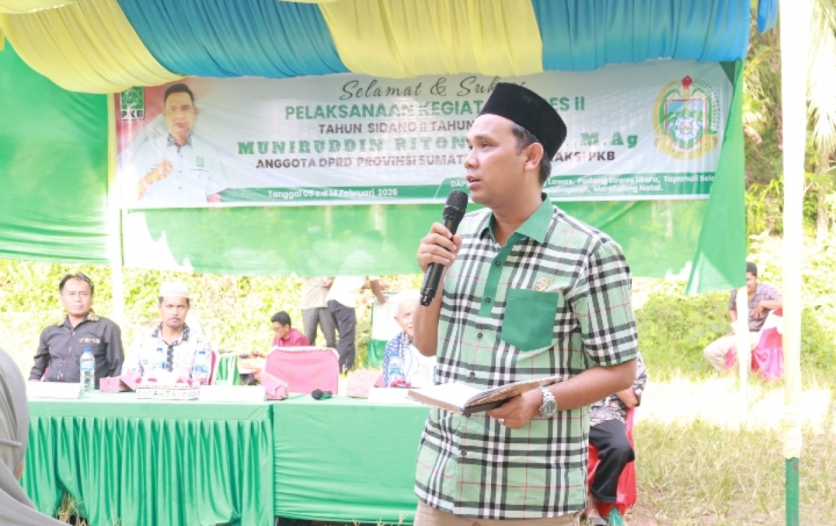 Muniruddin Reses di Angkola Selatan, Warga Berharap Perbaikan Jalan hingga Sumur Bor