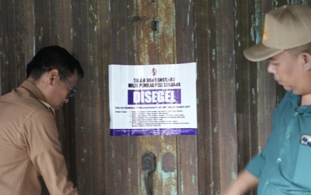 Pemkab Deliserdang Segel 17 Lapak Jualan di Pasar Delimas