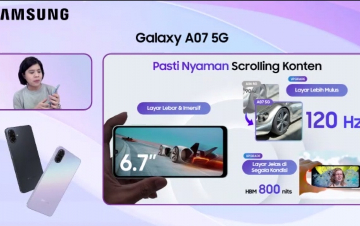 AI Praktis untuk Aktivitas Digital Anak Muda, Galaxy A07 5G Dukung Hiburan Seharian Tanpa Hambatan