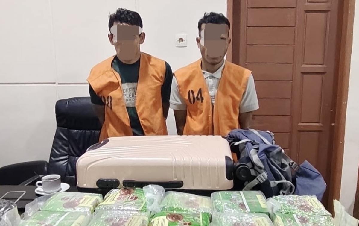 Laju Kurir Sabu 21 Kg Terhenti di Lubuk Pakam, Polresta Deliserdang Tangkap 2 Tersangka