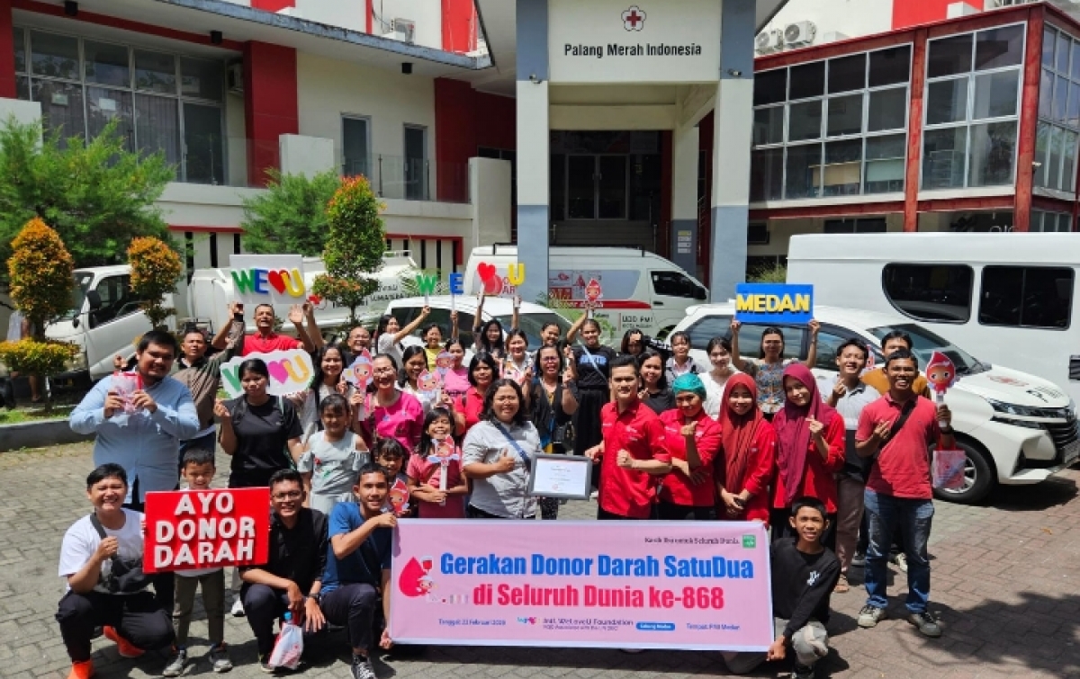 Yayasan Internasional WeLoveU Gelar Gerakan Donor Darah Global di Medan, Puluhan Relawan Berbagi Anugerah Kehidupan