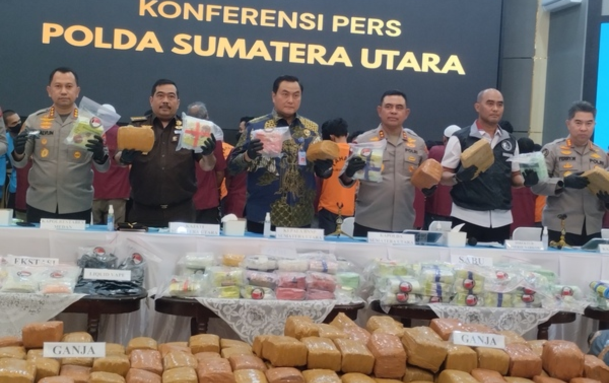 Sita 179 Kg Sabu Periode Januari-Februari 2026  Kapoldasu: Tak Ragu Pecat Anggota Terlibat Jaringan Narkoba