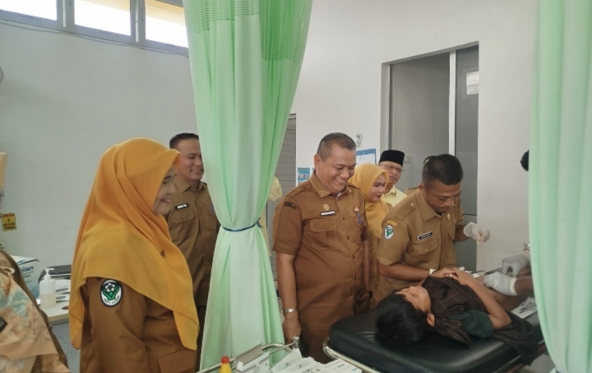 Baznas  Bersama Dinkes Palas Gelar Khiitan Massal Gratis