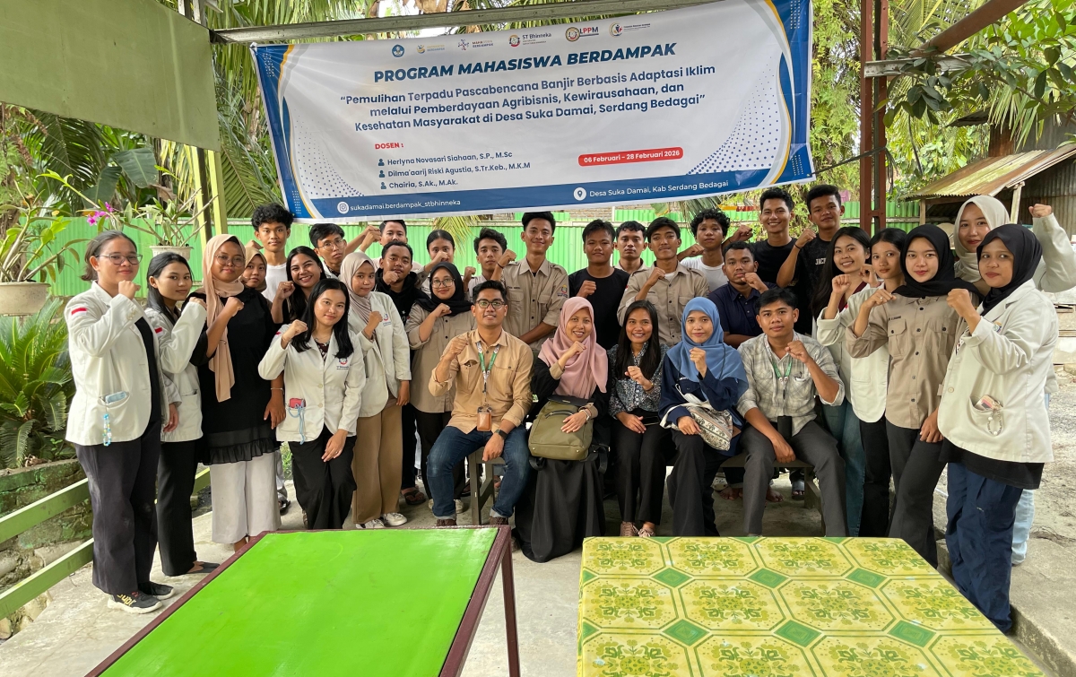 PKM Mahasiswa Berdampak ST Bhinneka, Implementasikan Pemulihan Terpadu Pascabanjir Berbasis Adaptasi Iklim