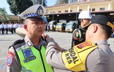 Polres Karo Tekankan Humanis dan 3S dalam Operasi Keselamatan Toba 2026