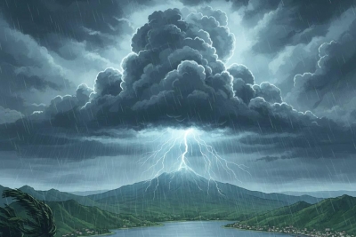 WASPADA! Hujan Lebat dan Angin Kencang Intai Medan hingga Asahan Siang Ini