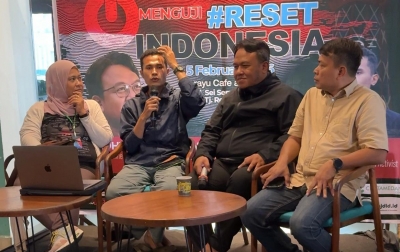 Benaya Harobu Menangis Saat Bedah Buku ‘Reset Indonesia’ di Medan