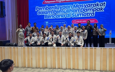 ST Bhinneka Lepas 152 Mahasiswa Program Mahasiswa Berdampak Pemulihan Pascabencana di Tiga Wilayah
