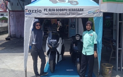 Yamaha NMAX Turbo dan Fazzio Hybrid Sapa Warga Simalungun Melalui Pameran Tenda