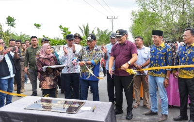 Bupati Deli Serdang Resmikan Dua Jembatan Baru di Hamparan Perak