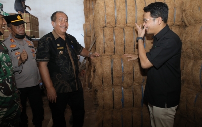 Produksi Sabut Kelapa Asahan Tembus Pasar Ekspor Cina, Bupati Dukung Pengembangan Hilirisasi
