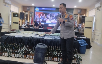 Kinerja 100 Hari Pemberantasan Narkoba,  Polrestabes Sita 156 Kg Sabu