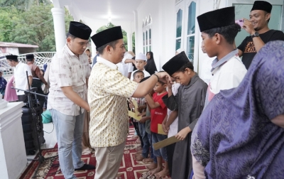 Safari Ramadan di Desa Hutaraja Lama, Bupati :  Pemkab Palas Komit Bangkitkan Ekonomi Warga