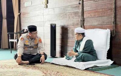 Perkuat Sinergi Jaga Kamtibmas Ramadhan,  Kapolres Langkat Silaturahmi ke Tuan Guru Besilam Babussalam