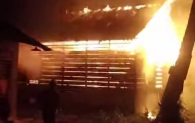 Mencekam! Meteran Listrik Meledak di Tengah Salat Tarawih, Rumah Semi Permanen di Sergai Nyaris Jadi Arang