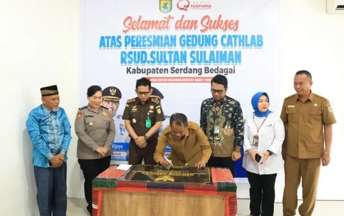 Bupati Darma Wijaya Resmikan Gedung Cathlab RSUD Sultan Sulaiman, Layanan Jantung Kini Hadir di Sergai