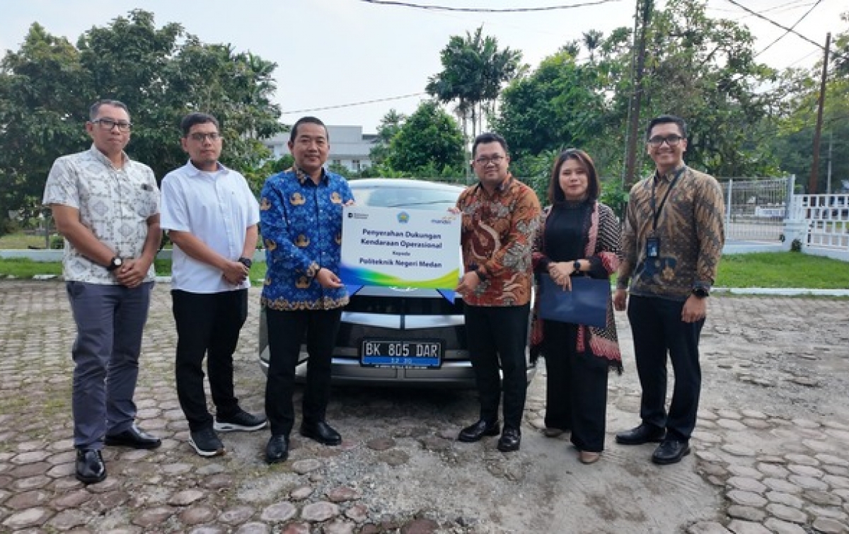 Polmed Tegaskan Hibah Kendaraan CSR Bank Mandiri untuk Dukung Operasional Green Campus