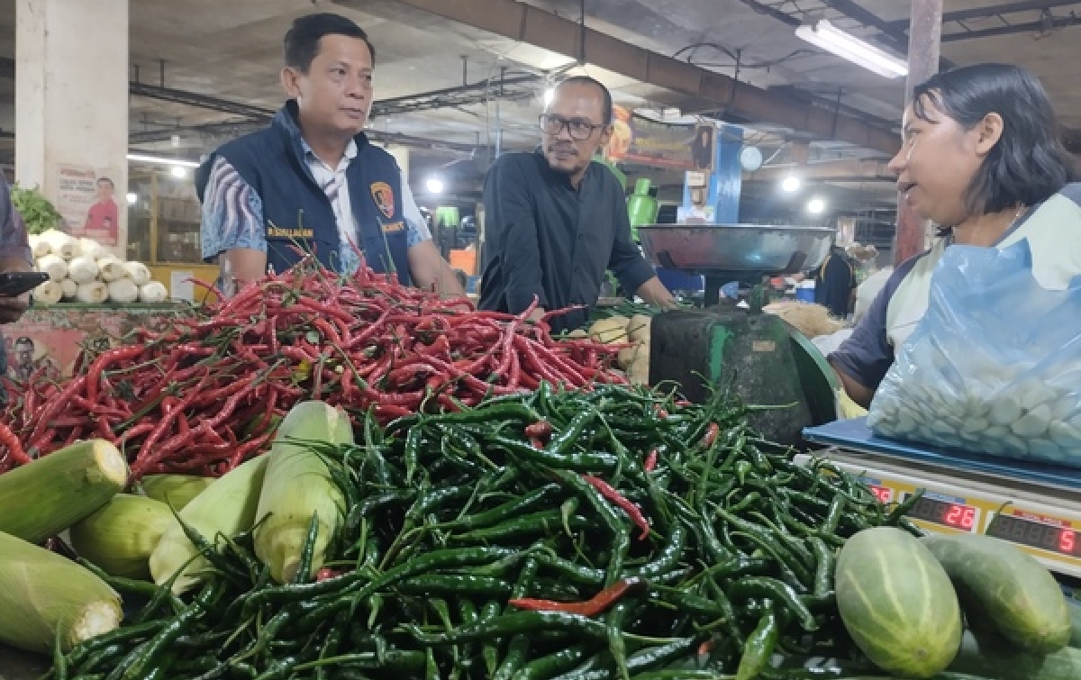 Satgas Pangan Ditreskrimsus Poldasu Sidak Pasar, Harga Bapokting Masih Sesuai HET