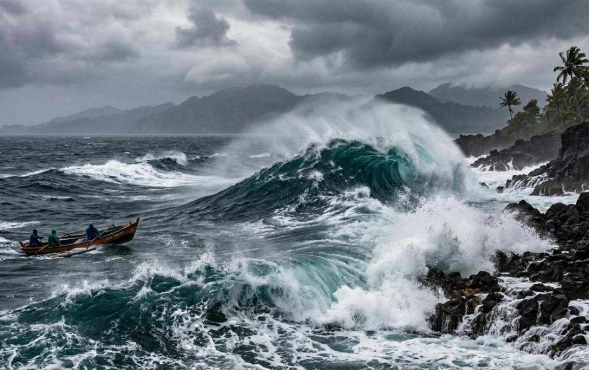 Waspada! Gelombang Tinggi Capai 2,5 Meter Intai Perairan Nias dan Sekitarnya