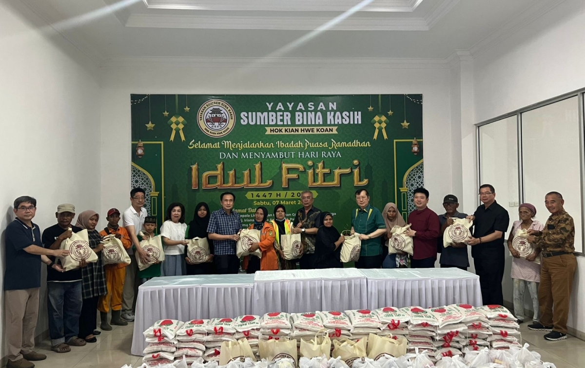 Kembali Tunjukan Kepedulian di Hari  Keagamaan, YSBK/Hok Kian Hwe Koan Bagikan Baksos Idulfitri