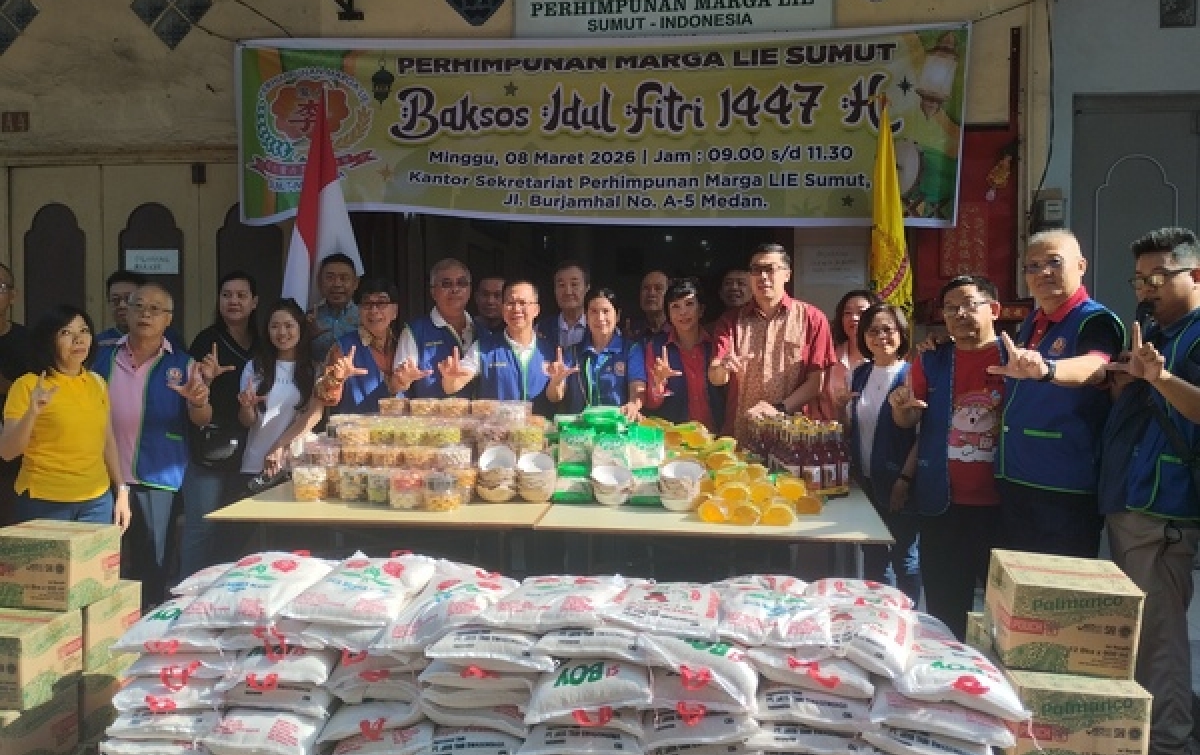 Sambut Idulfitri 1447 Hijriah Perhimpunan Marga Lie Sumut Salurkan 150 Paket Sembako