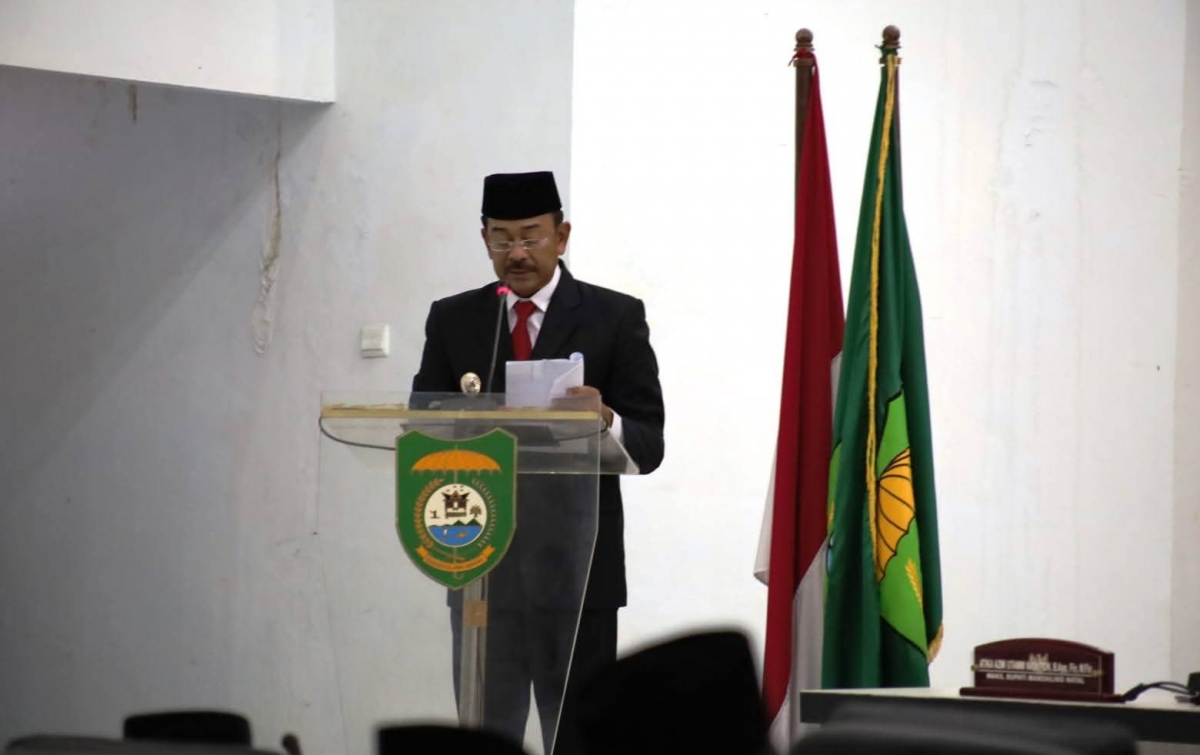 Bupati Paparkan Capaian dan Target Pembangunan di Paripurna HUT 27 Madina
