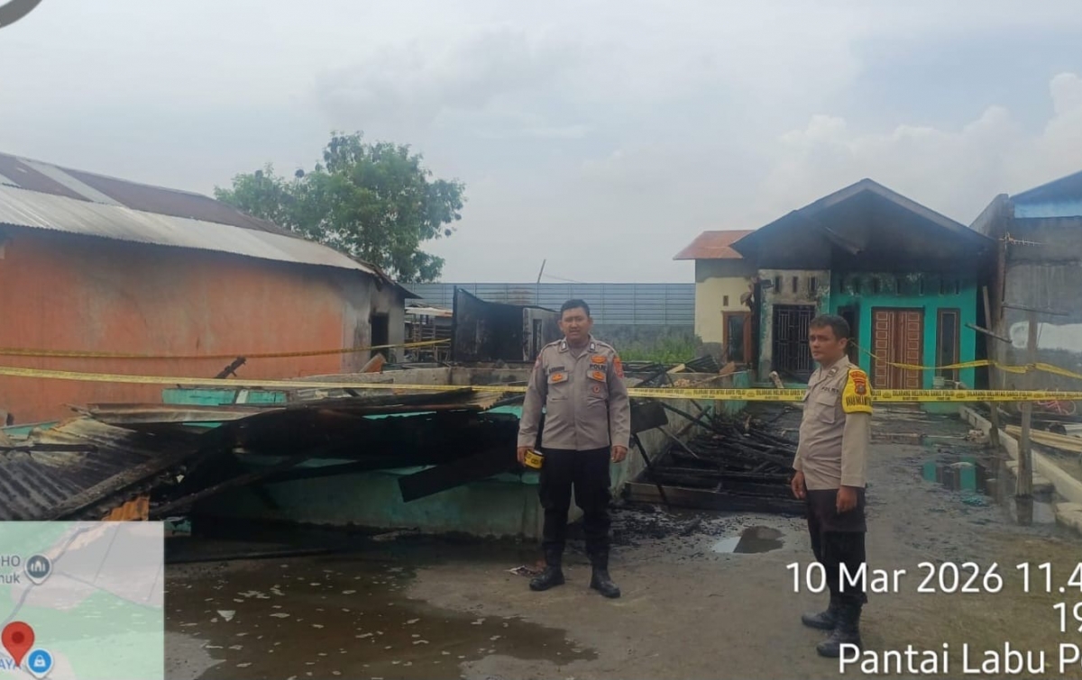Kebakaran Rumah di Pantailabu, Pasutri Lansia Tewas Terpanggang