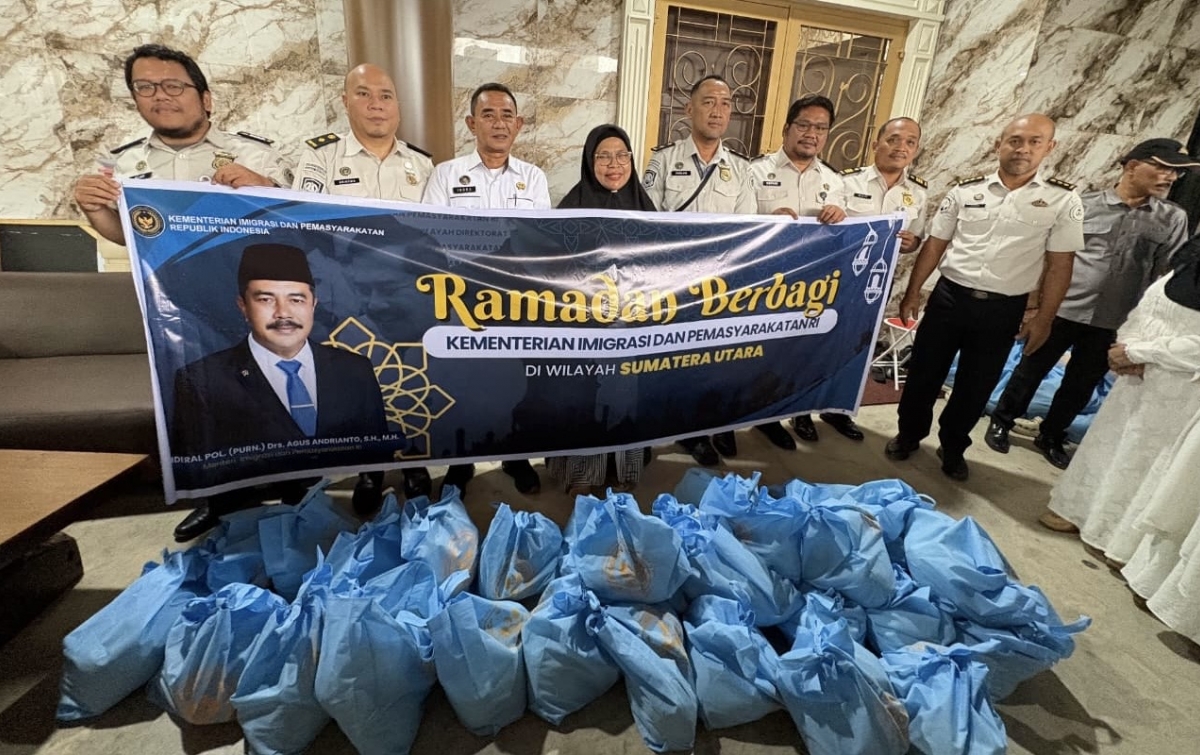 Ramadan Berbagi, Pemasyarakatan dan Imigrasi Sumut Salurkan 4.000 Paket Bantuan untuk Masyarakat
