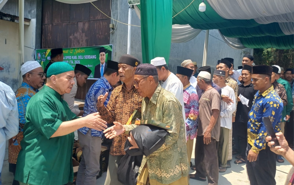 Momentum Reses Menyejukkan: Rakhmadsyah Santuni Ratusan Anak Yatim hingga Penggali Kubur di Percut Sei Tuan