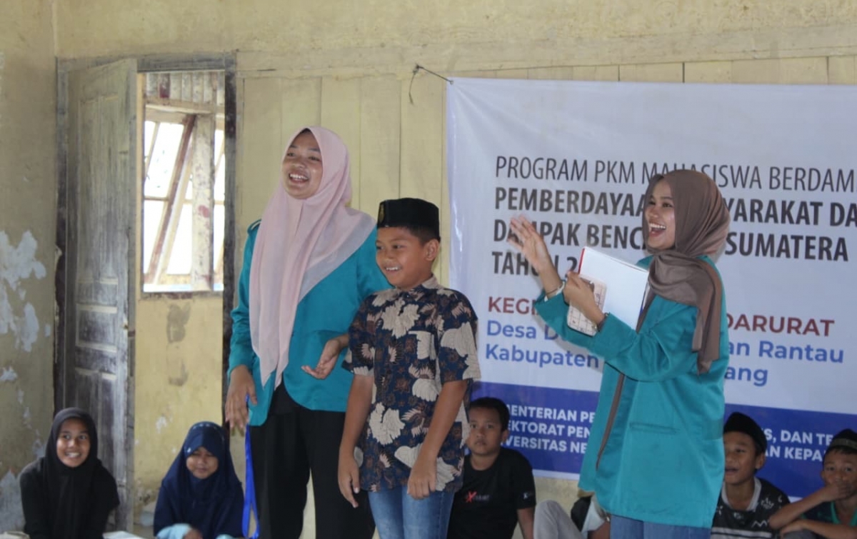 HMJ Pendidikan Sejarah Unimed Hadirkan Modul Sekolah Darurat dan Mitigasi Bencana untuk Pemulihan Masyarakat Aceh Tamiang