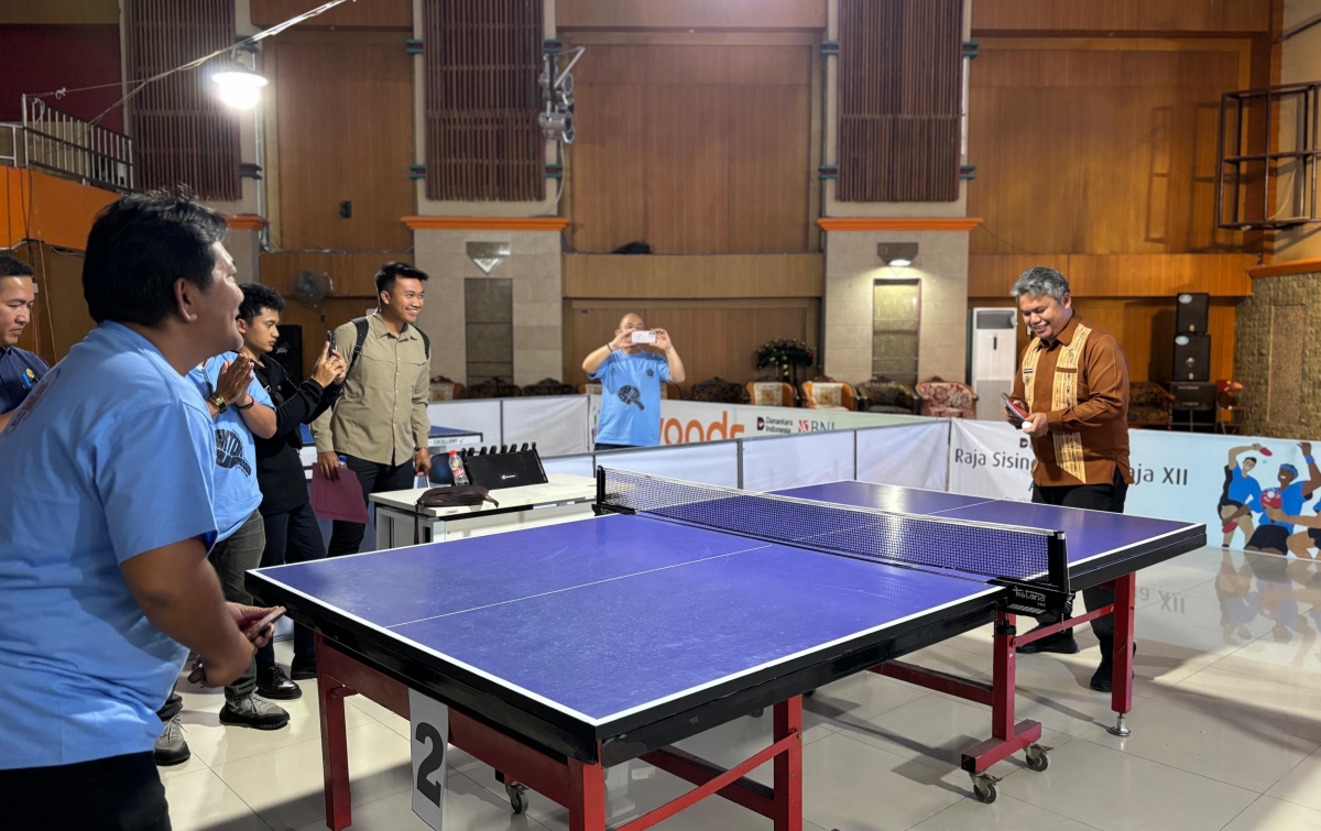 Lawan Kenakalan Remaja dengan Prestasi, Wabup Taput Resmi Buka Turnamen Tenis Meja Se-Tapanuli