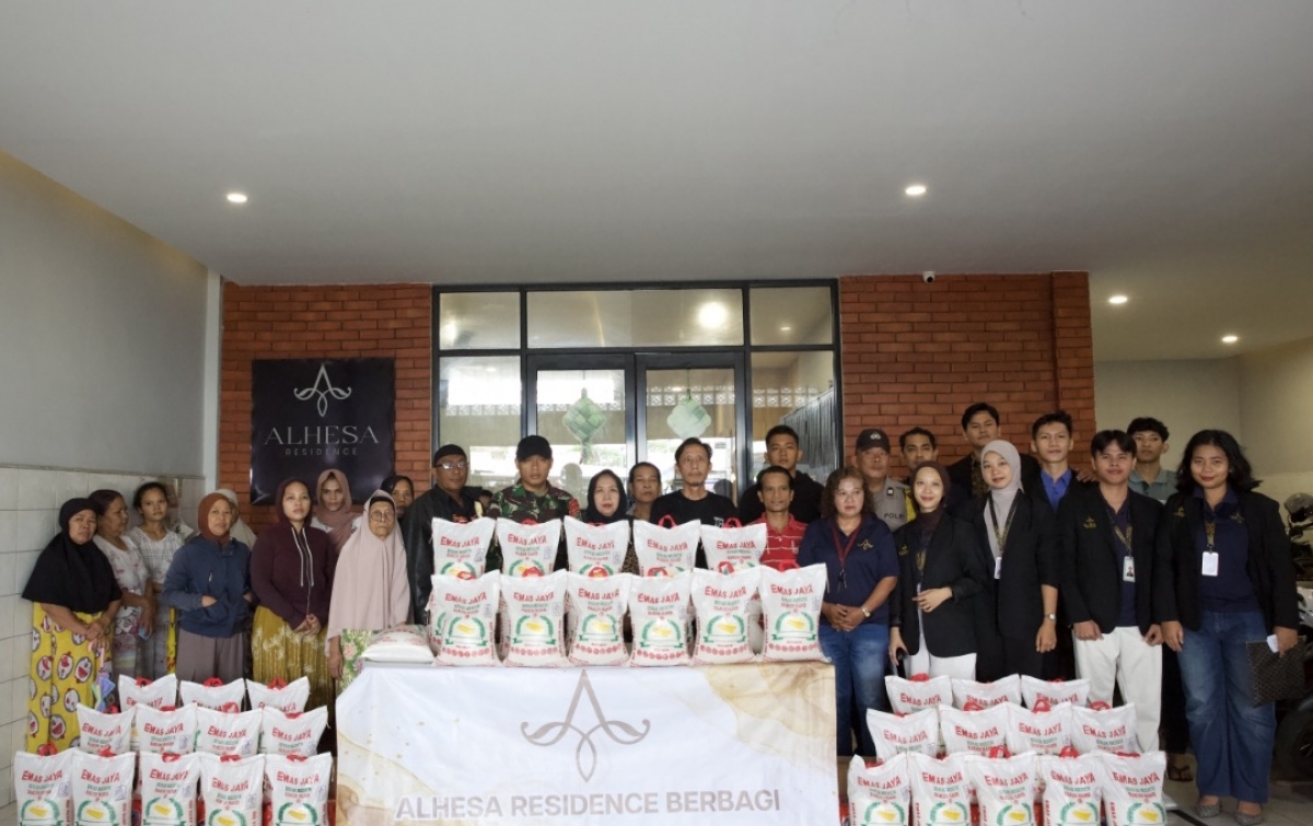 Ramadan Penuh Berkah, Alhesa Residence Berbagi Sembako Sambut Idul Fitri 1447 H