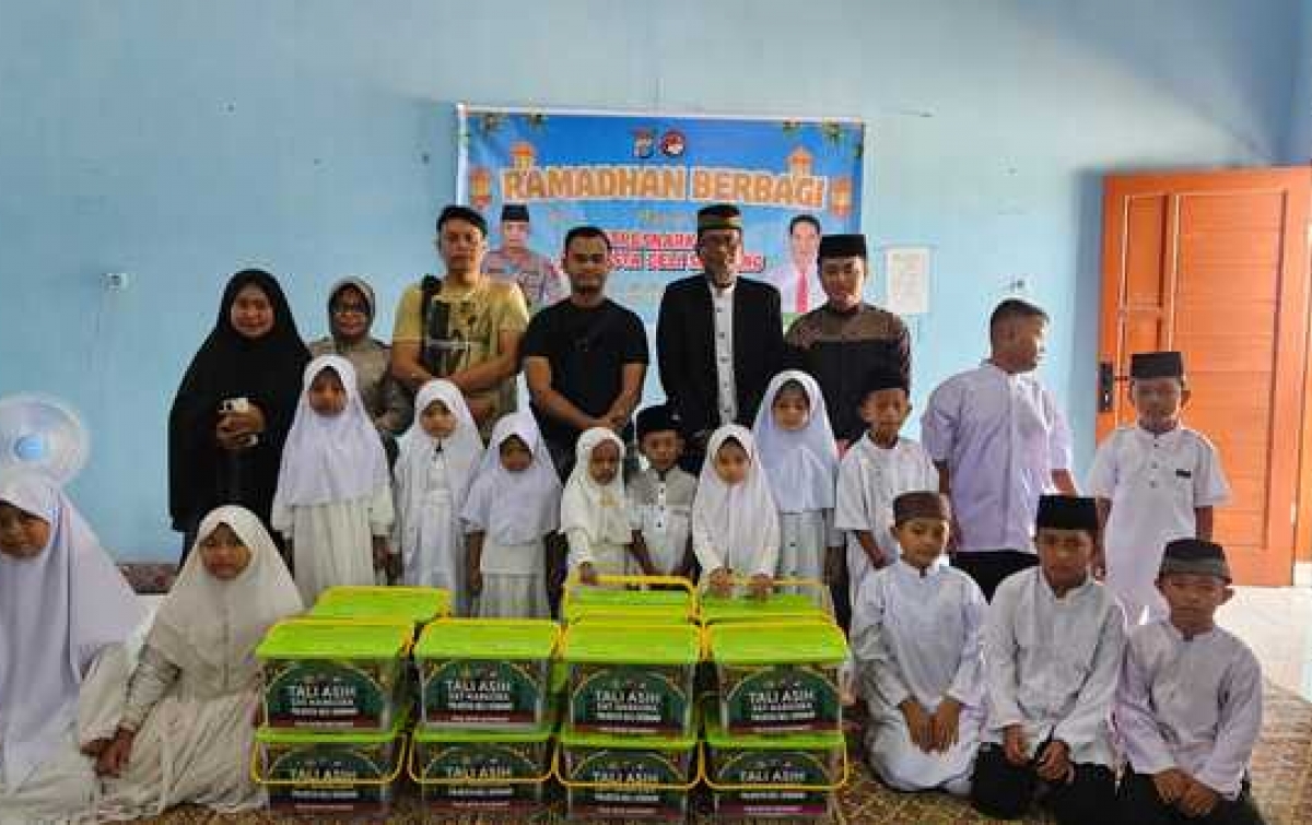 Sat Narkoba Polresta Deliserdang Salurkan Taliasih Dan Sembako Ke Rumah Yatim Riyadhil Jannah