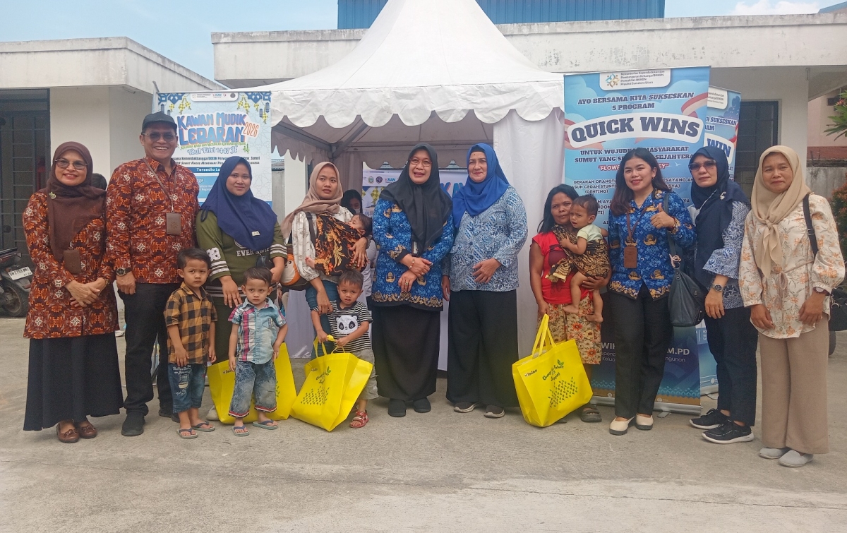 BKKBN Sumut Hadir di Pos Mudik, Beri Layanan Kesehatan hingga KB