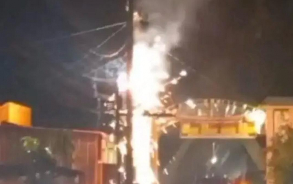 Travo Listrik di Tanjung Beringin Meledak, Warga Berhamburan Keluar Rumah