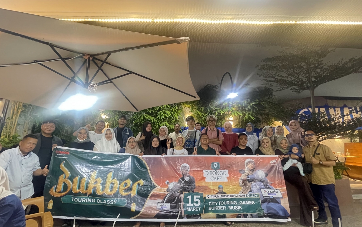 Warna Terbaru Yamaha Grand Filano Curi Perhatian Peserta City Touring di Perbaungan