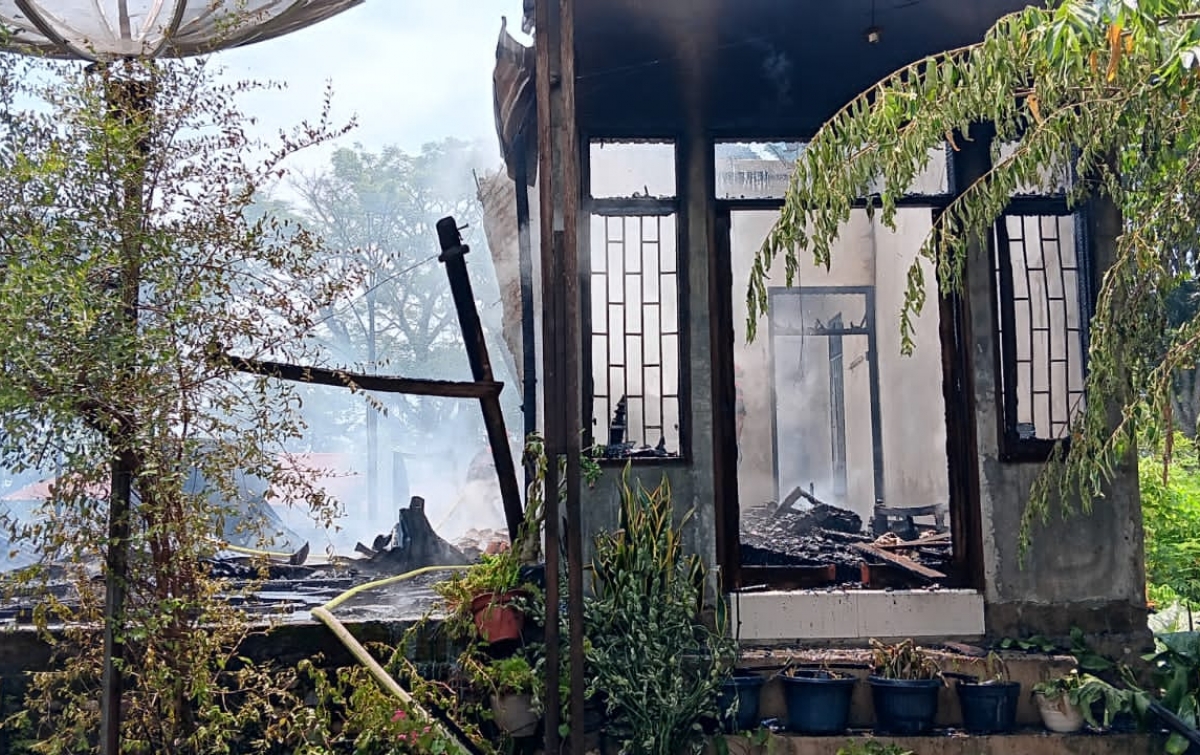 Rumah Semi Permanen Hangus Terbakar, Kerugian Ditaksir Rp150 Juta